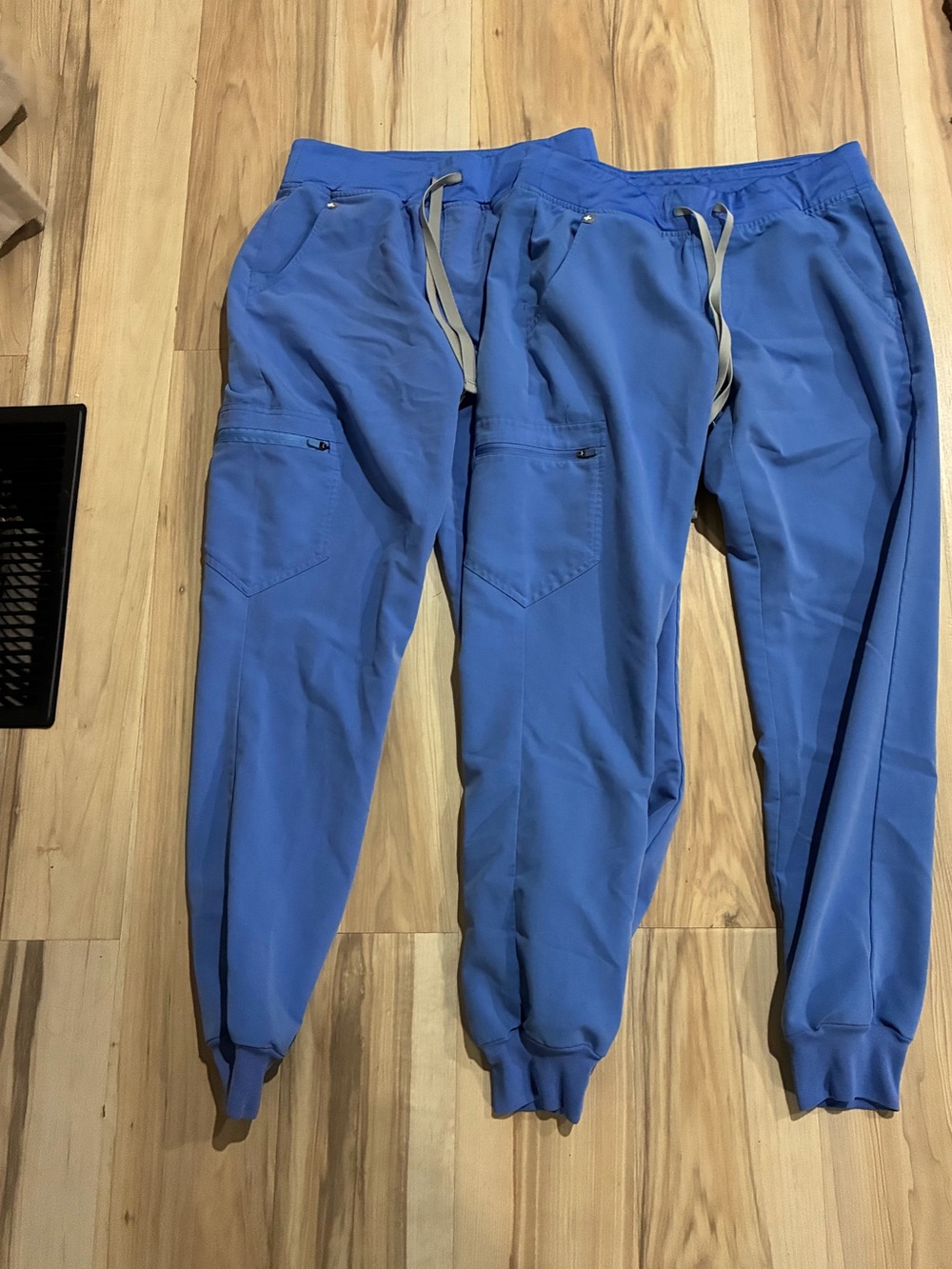 Figs Blue Jogger Scrub Pants with Drawstring Bundle